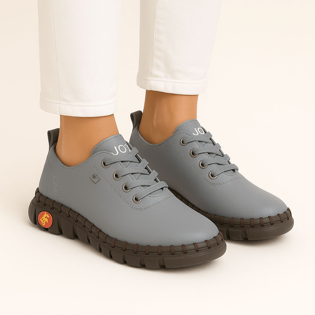 Bequeme, rutschfeste Lederschuhe für Damen – ideal für Alltag - Reminora